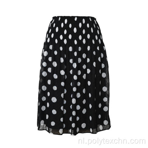 Geplooide chiffon rok voor dames